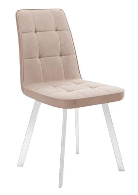 Стул DikLine 207 B03 BEIGE, ножки белые арт. 00-00060168