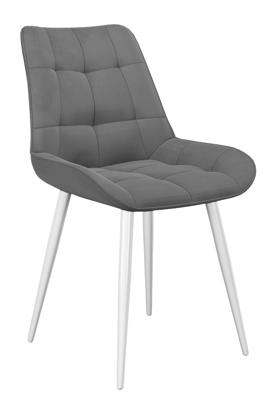 Стул DikLine 206М B22 GREY, ножки белые арт. 00-00062234