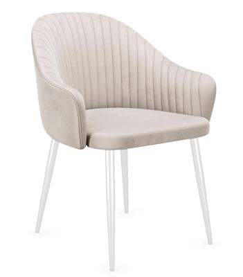 Стул DikLine 440М C103 крем, ножки белые арт. 00-00085606
