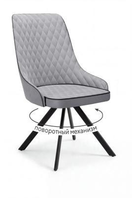 Стул DikLine 304 поворотный, B22 GREY, ножки черные арт. 00-00087400