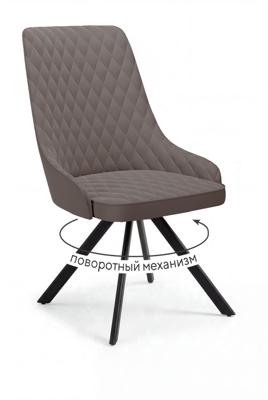 Стул DikLine 304 поворотный, B5 LATTE, ножки черные арт. 00-00087402