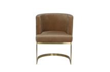 Стул Garda Decor 76AR-612GOLD-LBR Стул велюр св.коричневый/мат. золото 58*59*78см арт. 76AR-612GOLD-LBR
