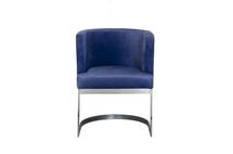 Стул Garda Decor 76AR-612-DB Стул велюр темно-голубой/темный хром 58*59*78см арт. 76AR-612-DB