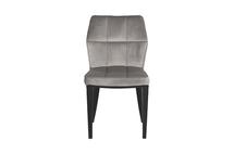 Стул Garda Decor GY-DC8169BL-GR Стул велюр серый/черн.металл 48*58*84см арт. GY-DC8169BL-GR