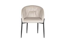Стул Garda Decor GY-DC8173BL-CR Стул велюр светло-бежевый/черн.металл 53*62*83см арт. GY-DC8173BL-CR