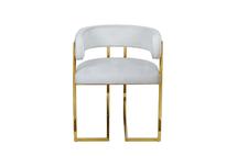 Стул Garda Decor GY-8504STUL-SVSER Стул велюр светло-серый/золото 61*60*74см арт. GY-8504STUL-SVSER
