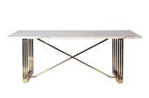 Стул Garda Decor 30F-1478-MD Стол обеденный белый 200*100*76см арт. 30F-1478-MD