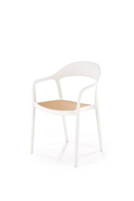 Стул Halmar Стул кухонный Halmar K530 (белый/натуральный) арт. V-CH-K/530-KR-BIALY