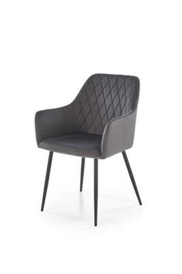 Стул Halmar Стул кухонный Halmar K558 (серый/черный) арт. V-CH-K/558-KR-POPIELATY