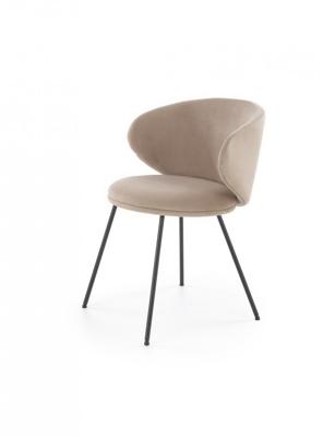 Стул Halmar Стул кухонный Halmar K587 (бежевый/черный) арт. V-CH-K/587-KR-BEZOWY