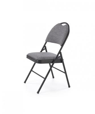 Стул Halmar Стул складной Halmar K566 (черный/серый) арт. V-CH-K/566-KR-CZARNY/POPIEL