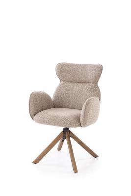 Стул Halmar Стул кухонный Halmar K585 поворотный (темно-бежевый/орех светлый) арт. V-CH-K/585-KR-C.BEZOWY/J.ORZECH