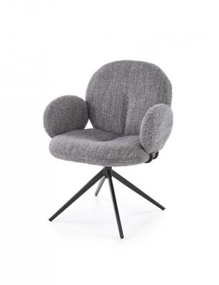 Стул Halmar Стул кухонный Halmar K568 поворотный (серый/черный) арт. V-CH-K/568-KR-POPIELATY