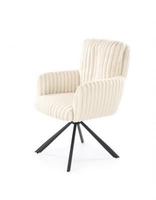 Стул Halmar Стул кухонный Halmar K572 поворотный (кремовый/черный) арт. V-CH-K/572-KR-KREMOWY