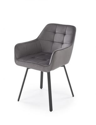 Стул Halmar Стул кухонный Halmar K588 (серый/черный) арт. V-CH-K/588-KR-POPIEL