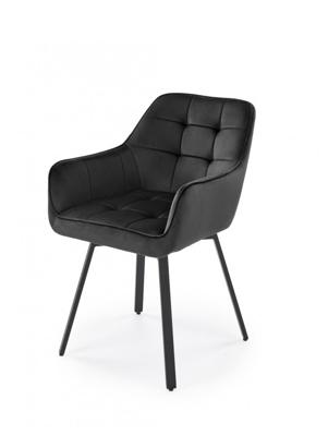 Стул Halmar Стул кухонный Halmar K588 (черный/черный) арт. V-CH-K/588-KR-CZARNY