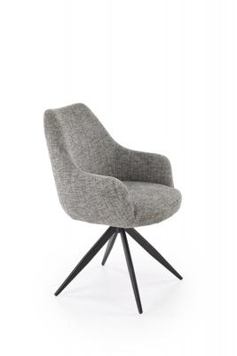 Стул Halmar Стул кухонный Halmar K564 поворотный (серый/черный) арт. V-CH-K/564-KR-POPIELATY