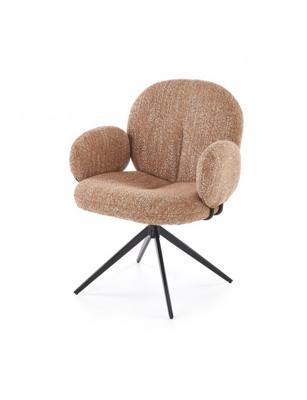 Стул Halmar Стул кухонный Halmar K568 поворотный (корица/черный) арт. V-CH-K/568-KR-CYNAMONOWY