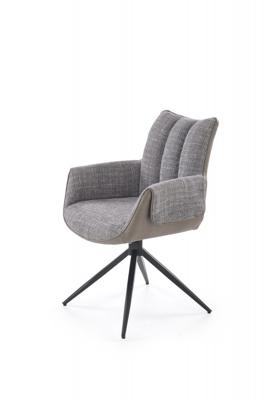 Стул Halmar Стул кухонный Halmar K579 поворотный (серый/черный) арт. V-CH-K/579-KR-POPIEL