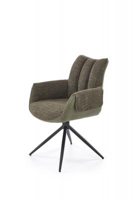 Стул Halmar Стул кухонный Halmar K579 поворотный (зеленый/черный) арт. V-CH-K/579-KR-ZIELONY