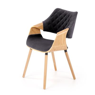 Стул Halmar Стул HALMAR K396 черный/натуральный арт. V-CH-K/396-KR-NATURALNY/CZARNY