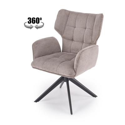 Стул Halmar Стул HALMAR K601 серый/черный, поворотный арт. V-CH-K/601-KR-POPIELATY