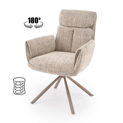Стул Halmar Стул HALMAR K596 CS бежевый/кашемир, поворотный арт. V-CH-K/596_CS-KR-BEZOWY
