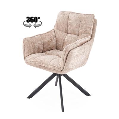 Стул Halmar Стул HALMAR K597 бежевый/черный, поворотный арт. V-CH-K/597-KR-BEZOWY