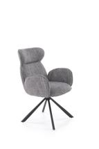 Стул Halmar Стул кухонный Halmar K571 поворотный (серый/черный) арт. V-CH-K/571-KR-POPIELATY