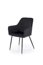 Стул Halmar Стул кухонный Halmar K558 (черный/черный) арт. V-CH-K/558-KR-CZARNY