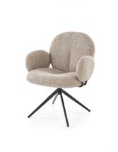 Стул Halmar Стул кухонный Halmar K568 поворотный (темно-бежевый/черный) арт. V-CH-K/568-KR-C.BEZOWY