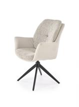 Стул Halmar Стул кухонный Halmar K591 поворотный (светло-серый/черный) арт. V-CH-K/591-KR-J.POPIELATY