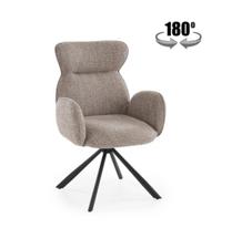 Стул Halmar Стул кухонный Halmar K571 поворотный (темно-бежевый/черный) арт. V-CH-K/571-KR-C.BEZOWY