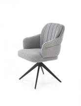 Стул Halmar Стул кухонный Halmar K570 поворотный (серый/черный) арт. V-CH-K/570-KR-POPIELATY