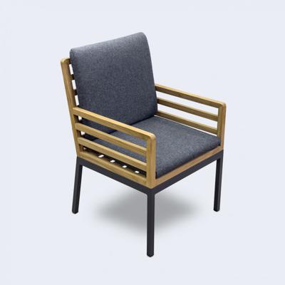 Стул IDEAL PATIO Стул EGMONT каркас карбон - натуральный тик арт. EGM.2417000