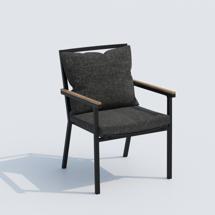 Стул IDEAL PATIO Стул FESTA plus маренго - каркас карбон арт. FST.2417001