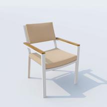 Стул IDEAL PATIO Стул BONTA бежевый - белый каркас арт. BNT.2422000