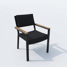 Стул IDEAL PATIO Стул BONTA черный - каркас карбон арт. BNT.2416000