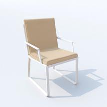 Стул IDEAL PATIO Стул ALBA бежевый - белый каркас арт. ALB.2422000
