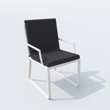 Стул IDEAL PATIO Стул ALBA антрацит - белый каркас арт. ALB.2425000