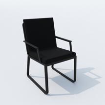 Стул IDEAL PATIO Стул АЛЬБА черный - каркас карбон арт. ALB.2416000