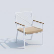 Стул IDEAL PATIO Стул ФЕСТА бежевый - белый каркас арт. FST.2422000