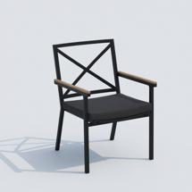 Стул IDEAL PATIO Стул ФЕСТА антрацит - каркас карбон арт. FST.2415000