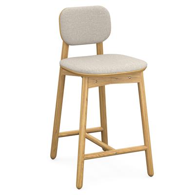 Стул LATITUDE Стул полубарный с обивкой saga, рогожка, бежевый арт. SGBRDBSCHUPHLBSKBG