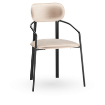 Стул LATITUDE Стул ror, round, велюр, черный/розовый арт. RORCHRBKVLRPK