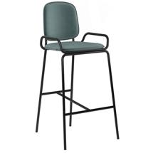 Стул LATITUDE Стул барный ror, 2 frame, велюр, черный/зеленый арт. RORBCH2FRBKVLRGRN