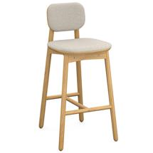 Стул LATITUDE Стул барный с обивкой saga, рогожка, бежевый арт. SGBRDBCHUPHLBSKBG