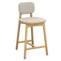 Стул LATITUDE Стул полубарный с обивкой saga, рогожка, бежевый арт. SGBRDBSCHUPHLBSKBG