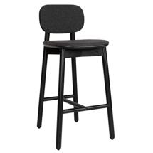 Стул LATITUDE Стул барный с обивкой saga, рогожка, темно-серый арт. LT000056