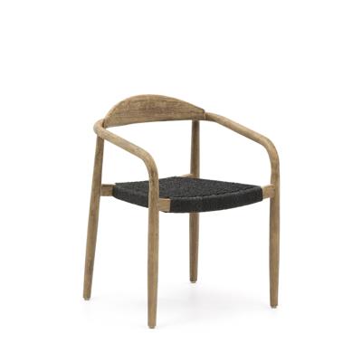 Стул La Forma (ех Julia Grup) Кресло Glynis натуральный, черный арт. 057625